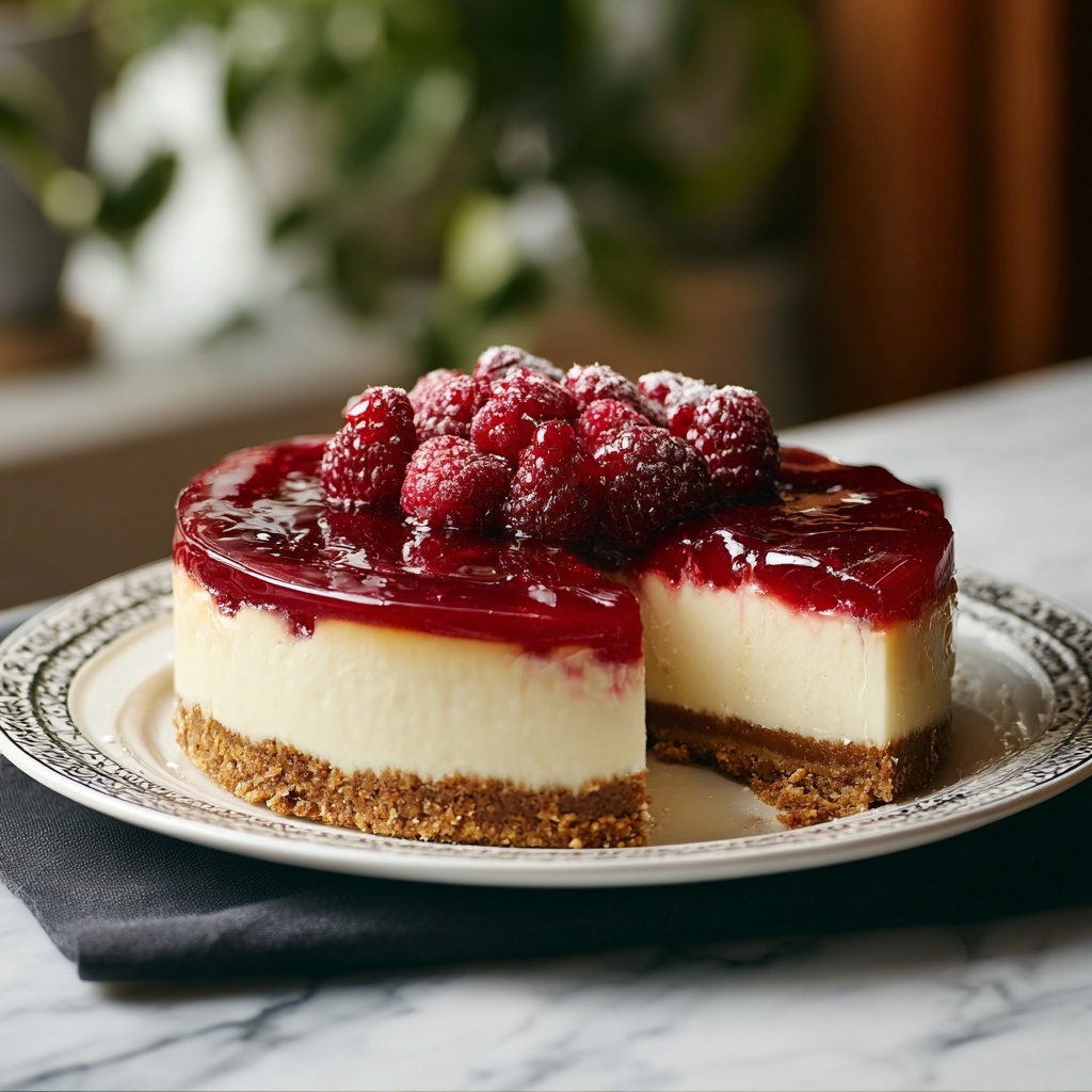 Delicious Creamy Ricotta Cheesecake Recipe - Recipe Image