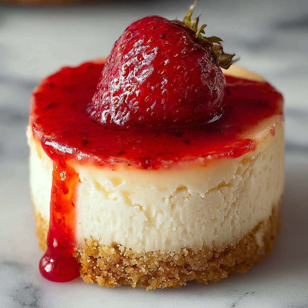 Mini Strawberry Cheesecakes Recipe - Recipe Image