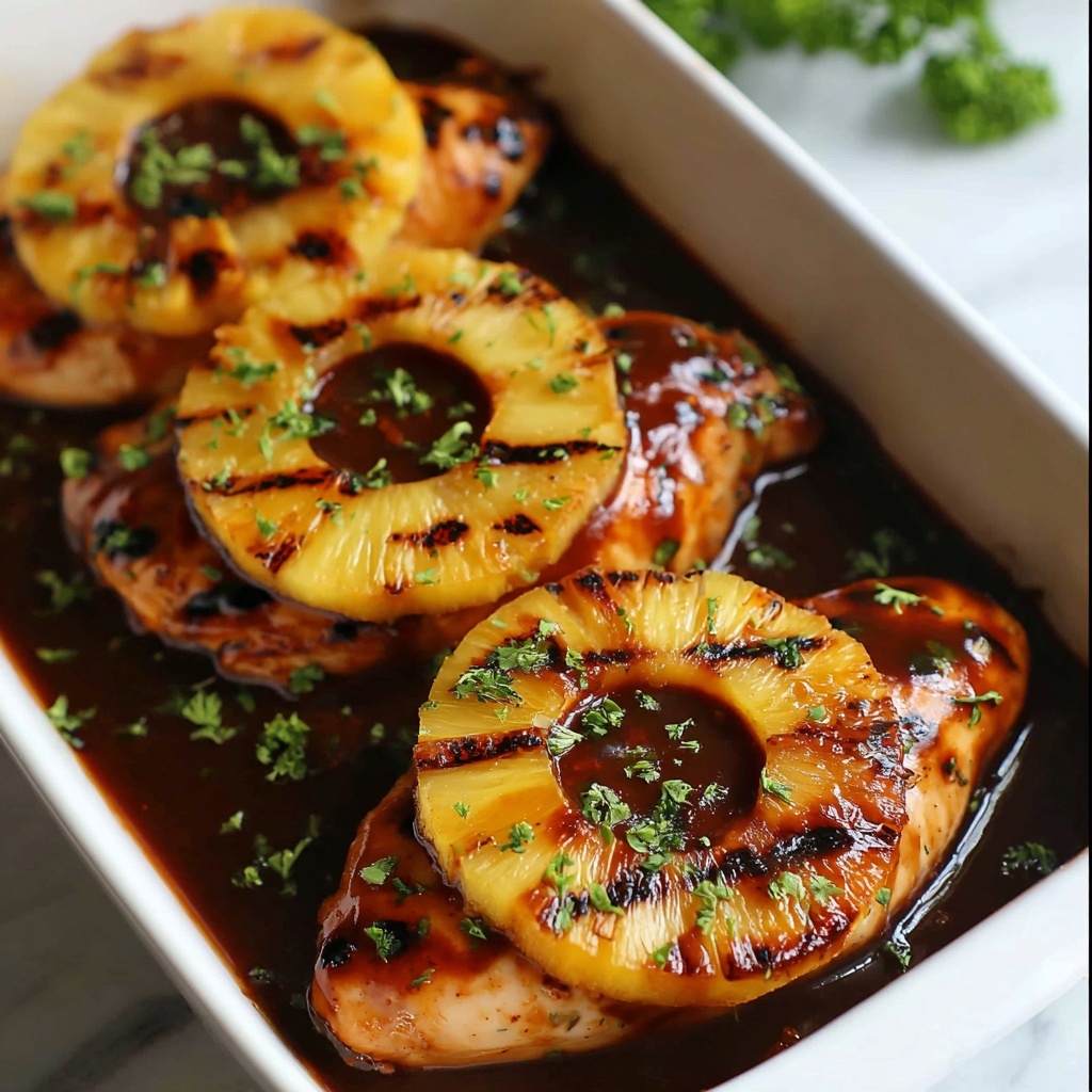 Baked Pineapple BBQ Chicken Breast Recipe - Recipe Image