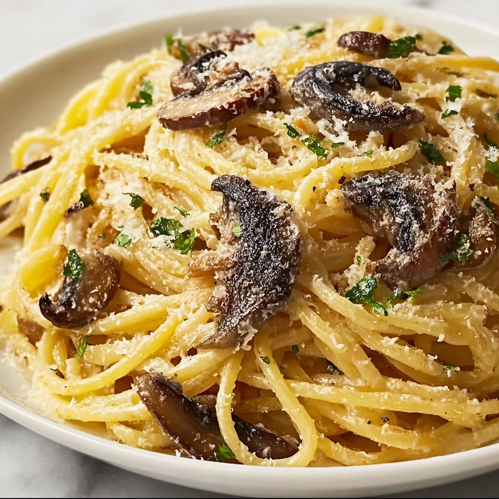 Linguine with Morel Mushrooms Recipe - Recipe Image