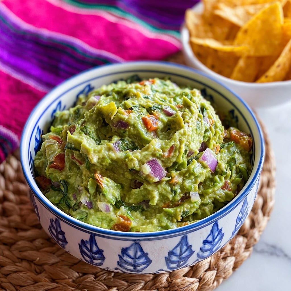 Fresh Homemade Guacamole Recipe - Recipe Image