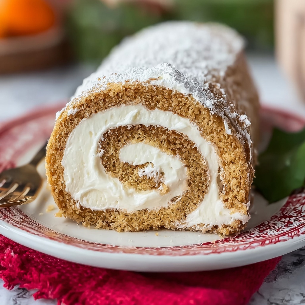 Delicious Pumpkin Cream Cheese Roll for Your Best Thanksgiving Yet Recipe - Recipe Image