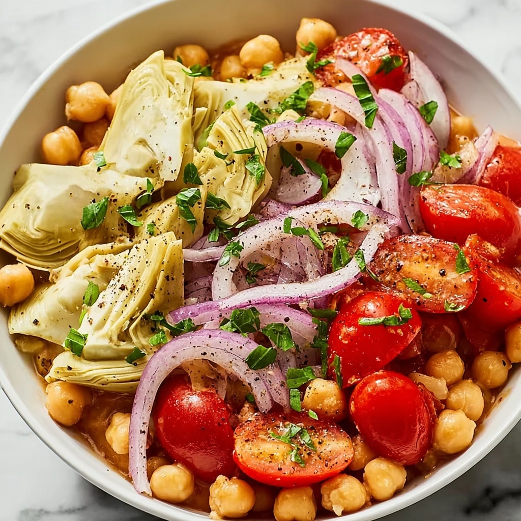 Tuscan Artichoke Tomato Salad Recipe - Recipe Image