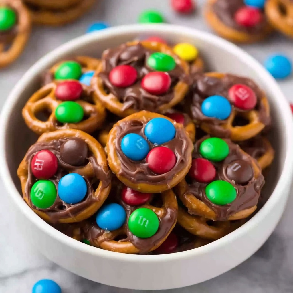 Rolo Pretzels with M&M Candies Recipe - Recipe Image