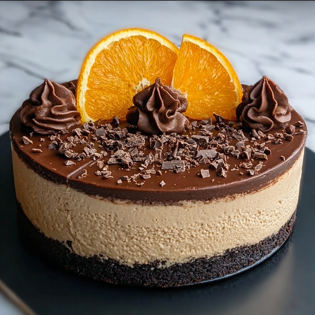 Chocolate Orange Cheesecake Recipe - Recipe Image