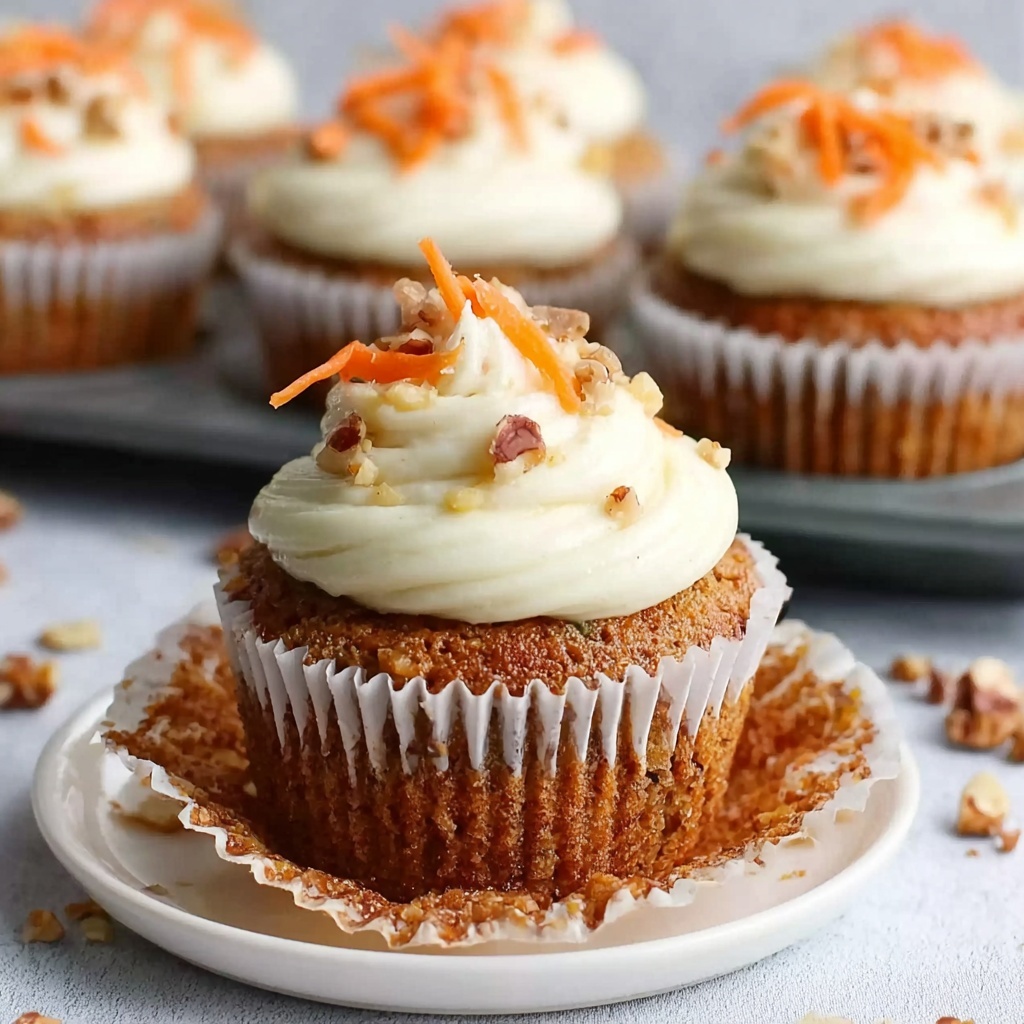 Easy Carrot Cake Cupcakes Recipe - Recipe Image