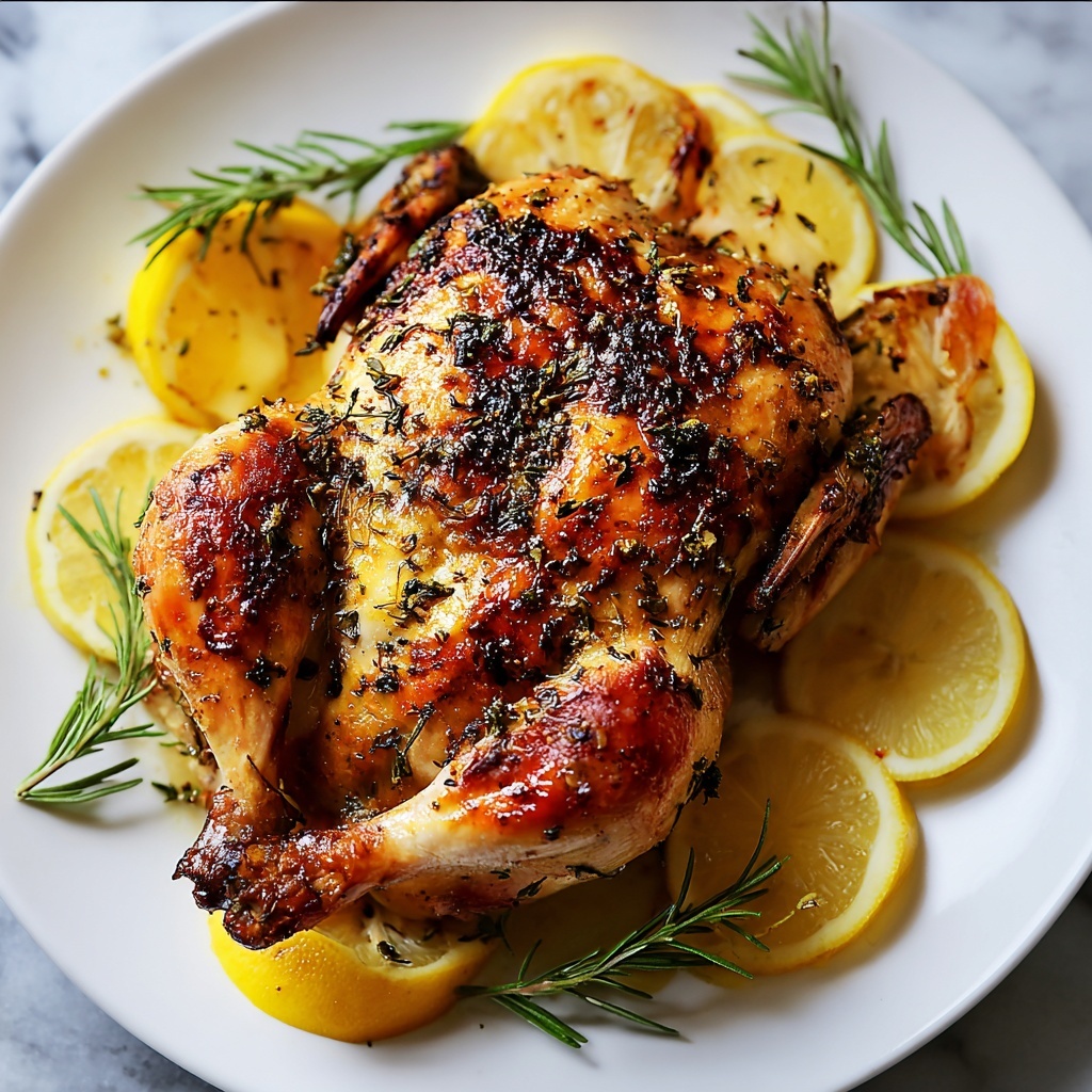 Lemon Herb Roasted Chicken Recipe - Recipe Image