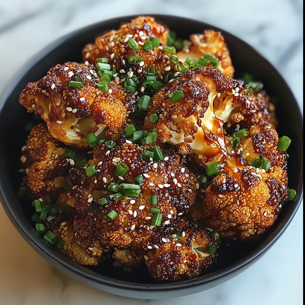 Sweet Spicy Baked Cauliflower Recipe - Recipe Image