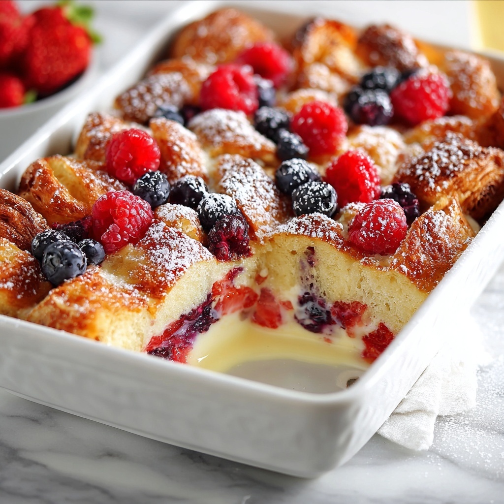 Berry Croissant Bake Recipe - Recipe Image