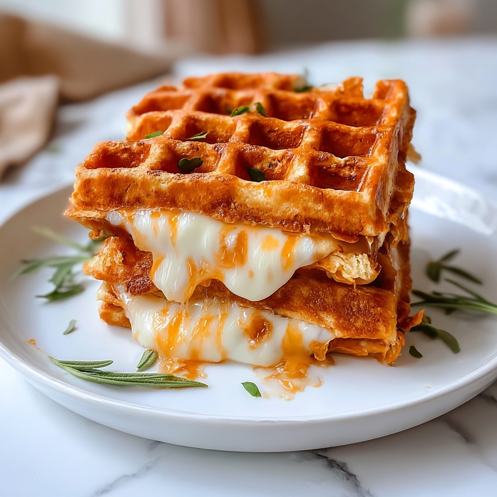 Grilled Cheese Chaffles Recipe - Recipe Image