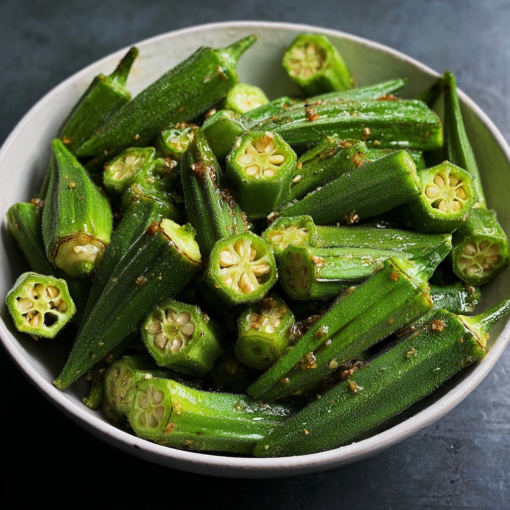 Air Fryer Frozen Okra Recipe - Recipe Image