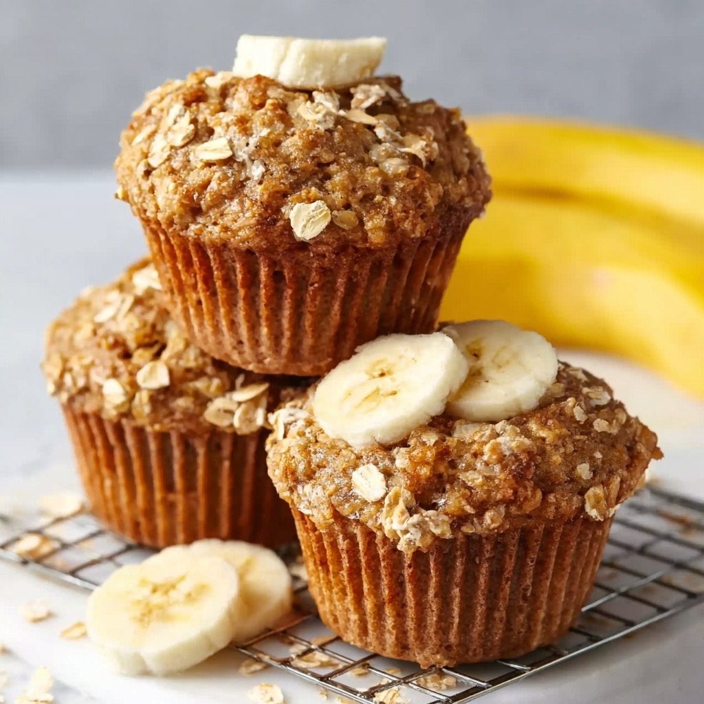 Banana Oatmeal Muffins with Cinnamon Streusel Recipe - Recipe Image