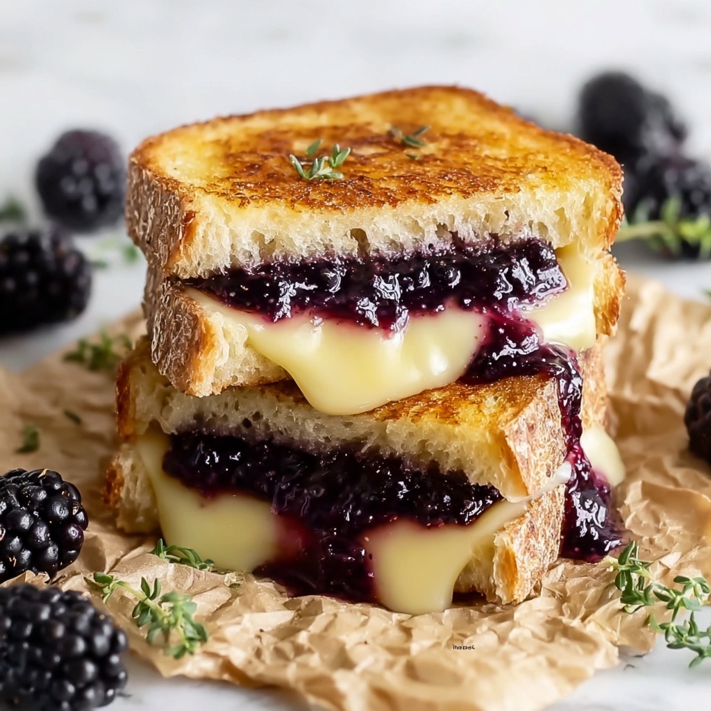 Blackberry Balsamic and Brie Grilled Cheese Recipe - Recipe Image