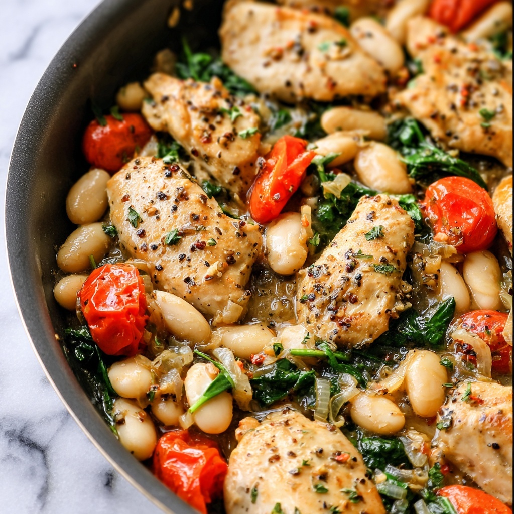 Herbed Chicken with Cannellini Beans Recipe - Recipe Image