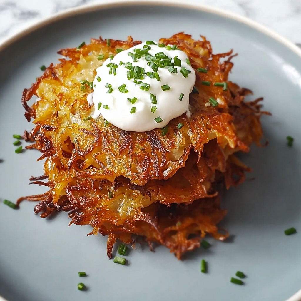 Crispy Classic Latkes: A Delicious Homemade Comfort Food Recipe - Recipe Image