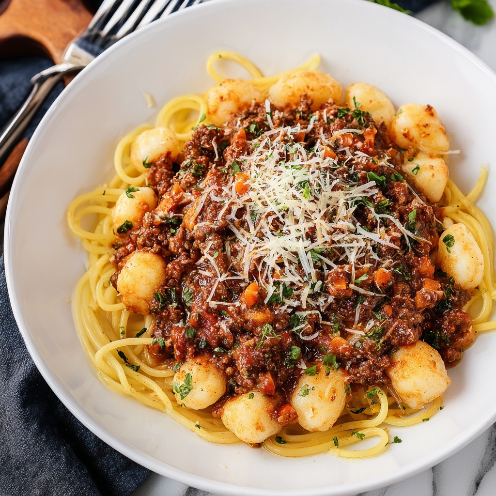 Gnocchi Bolognese Recipe - Recipe Image