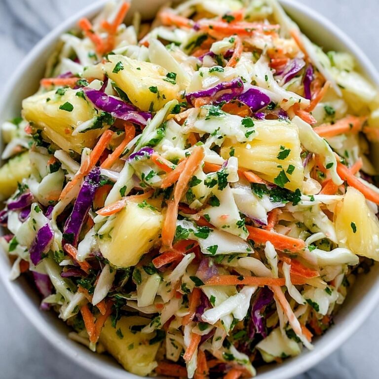 Irresistible No-Mayo Hawaiian Pineapple Coleslaw Recipe