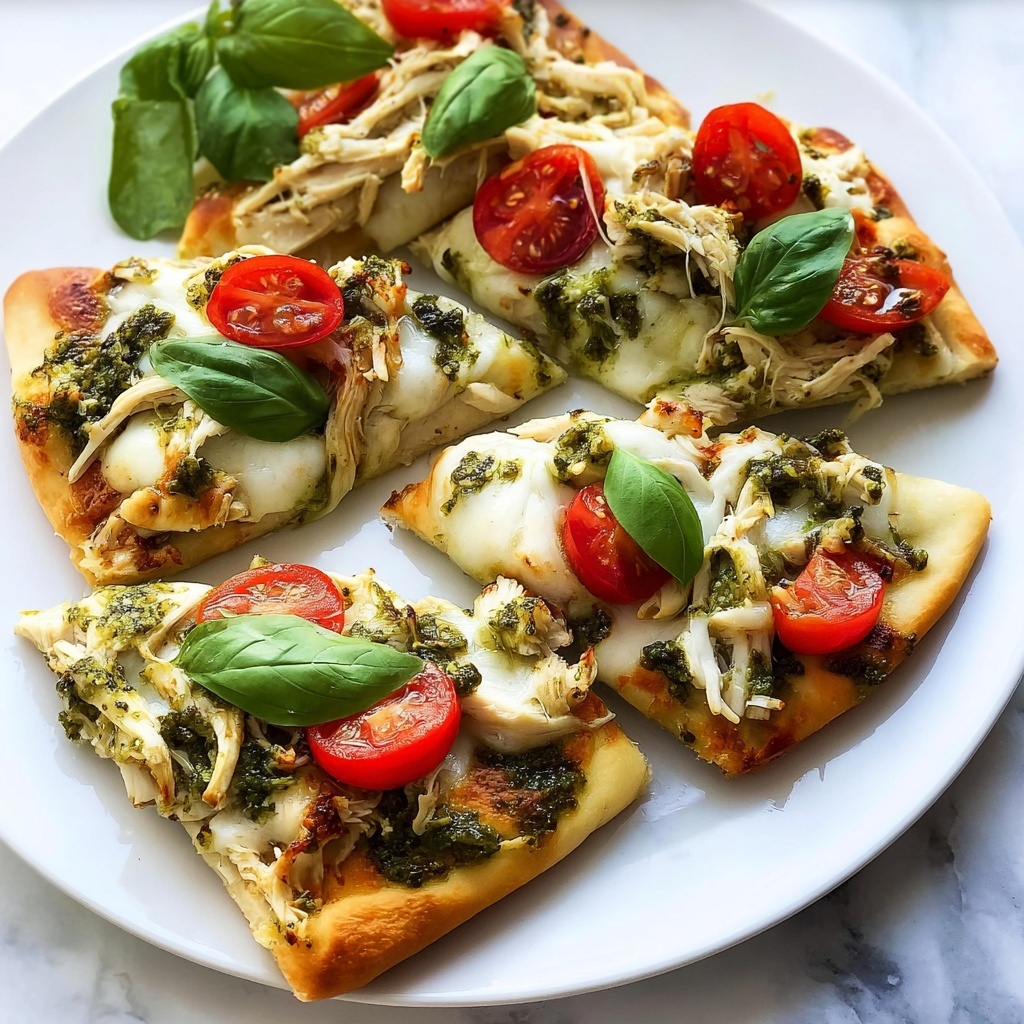 Pesto Chicken Flatbread Bites: 5 Irresistible Flavor Pops Recipe - Recipe Image
