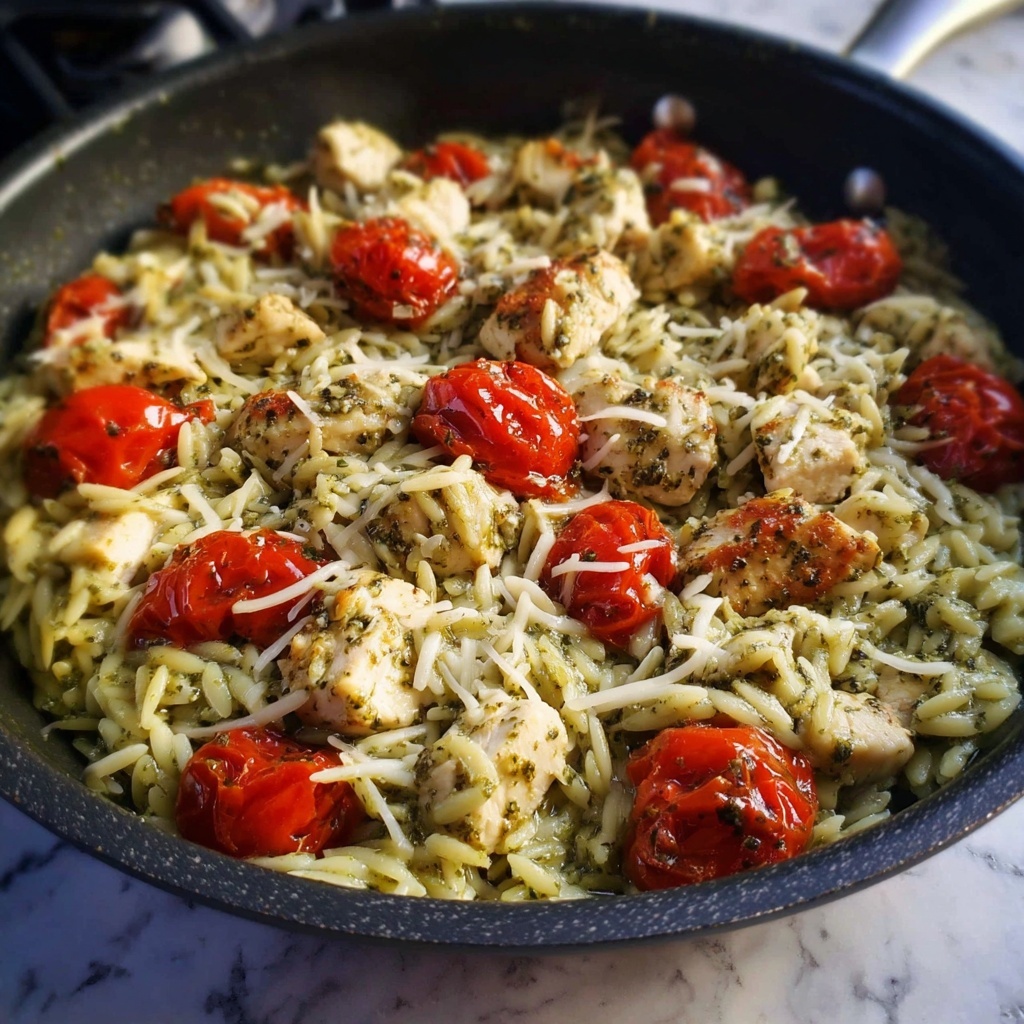 One Pan Chicken & Pesto Orzo: 7 Steps to Comforting Bliss Recipe - Recipe Image
