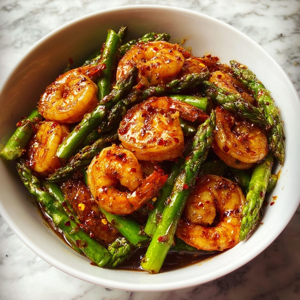 Easy, Healthy Shrimp and Asparagus Stir Fry in 20 Minutes Recipe - Recipe Image