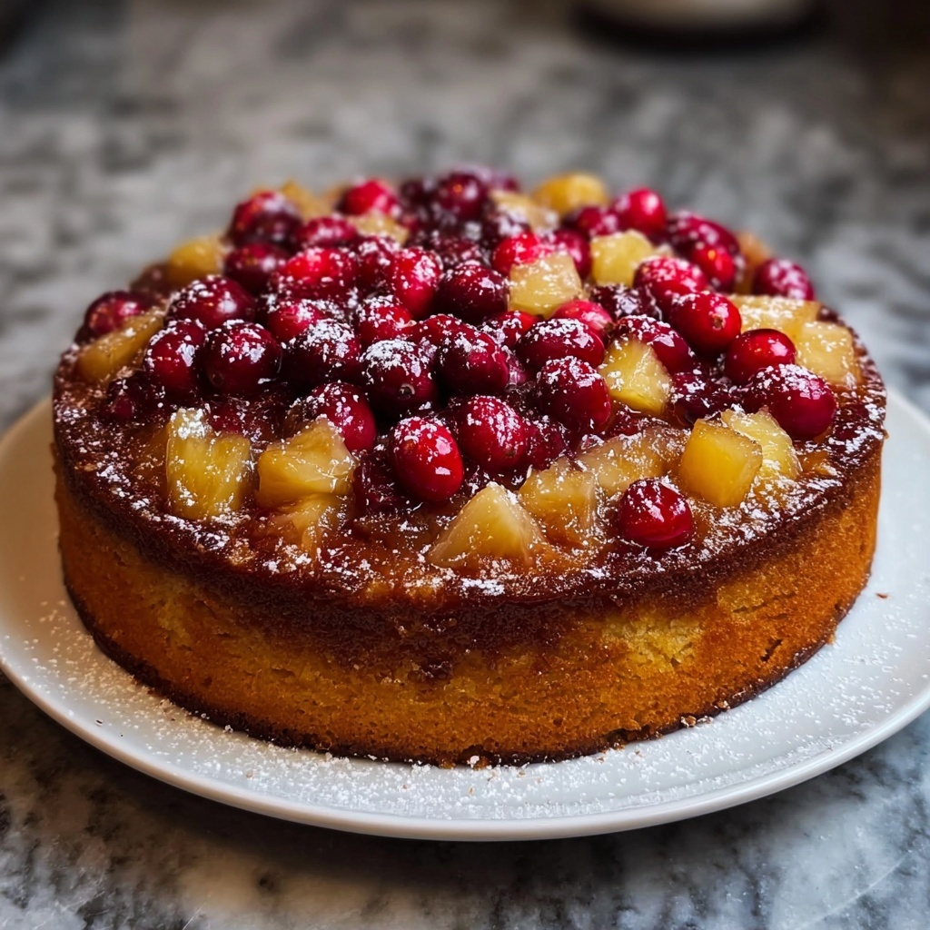 Spiced Apple Cranberry Cake Recipe - Recipe Image