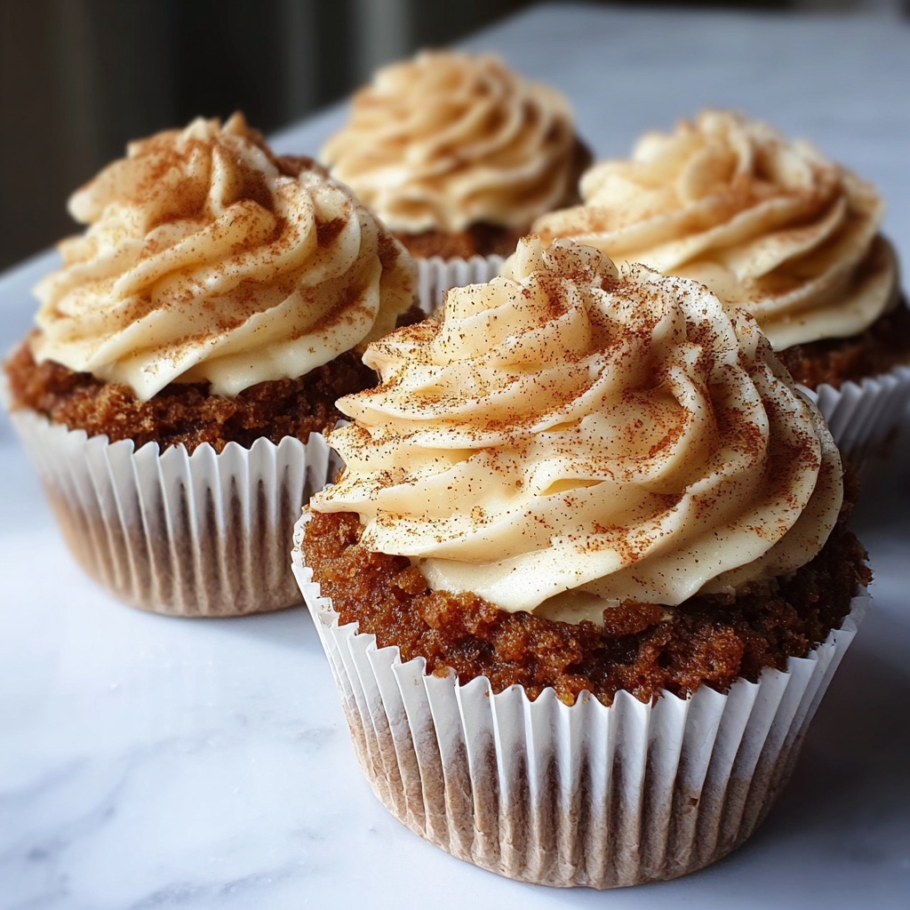 Pumpkin Cinnamon Roll Cupcakes Recipe - Recipe Image