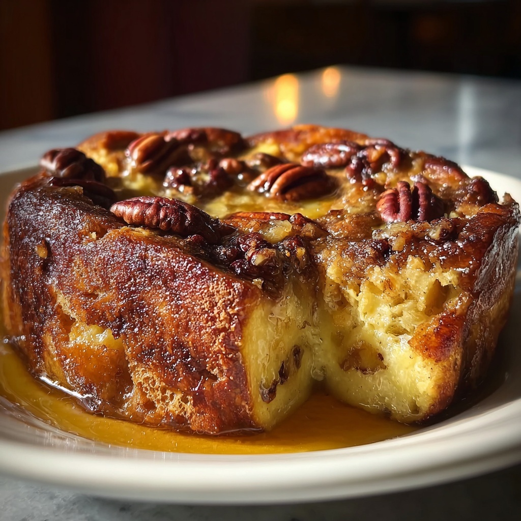Maple Pecan Bread Pudding Recipe - Recipe Image