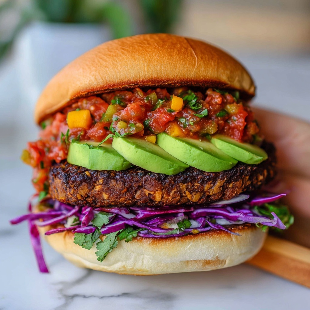 Vegan Black Bean Burger Recipe - Recipe Image