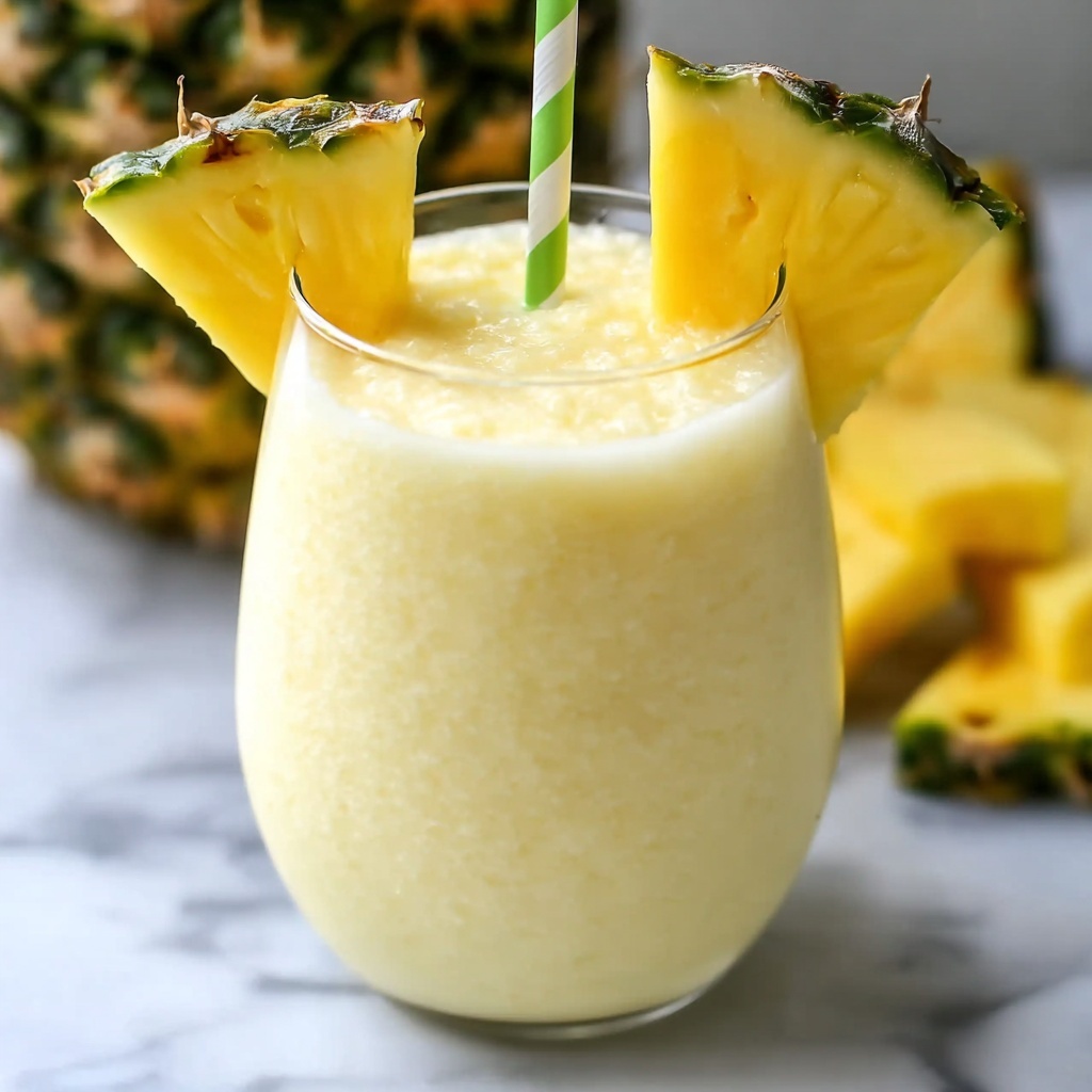 Mango Piña Colada Smoothie: Your Tropical Escape at Home Recipe - Recipe Image