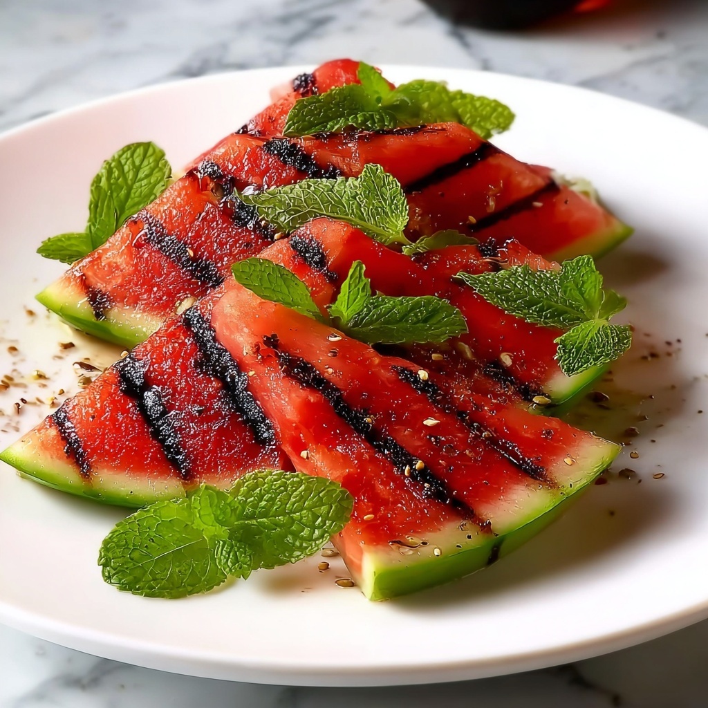 Grilled Watermelon with Mint: A Refreshing Summer Delight Recipe - Recipe Image