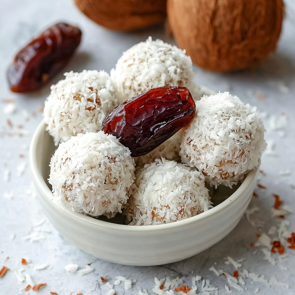 Delicious Coconut Date Rolls for a Guilt-Free Snack Attack Recipe - Recipe Image