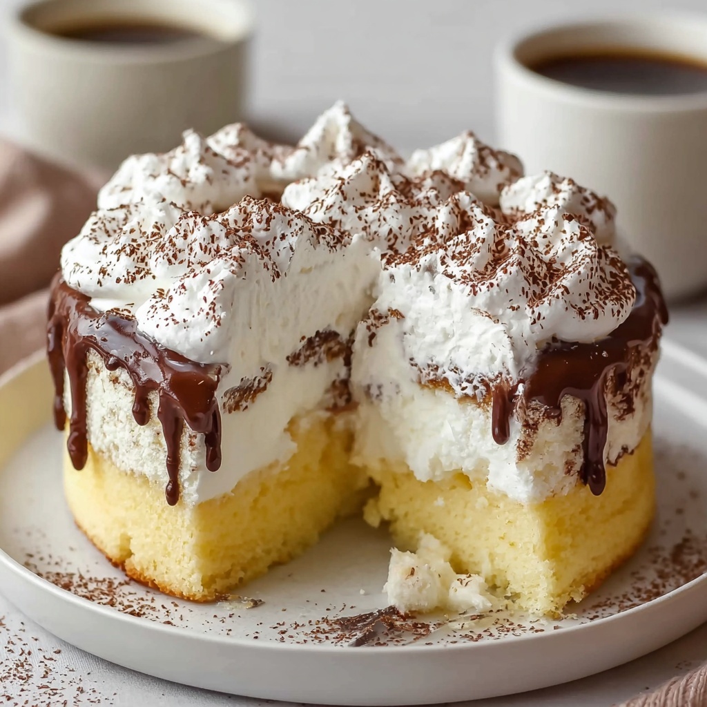 Decadent White Russian Poke Cake Recipe - Recipe Image