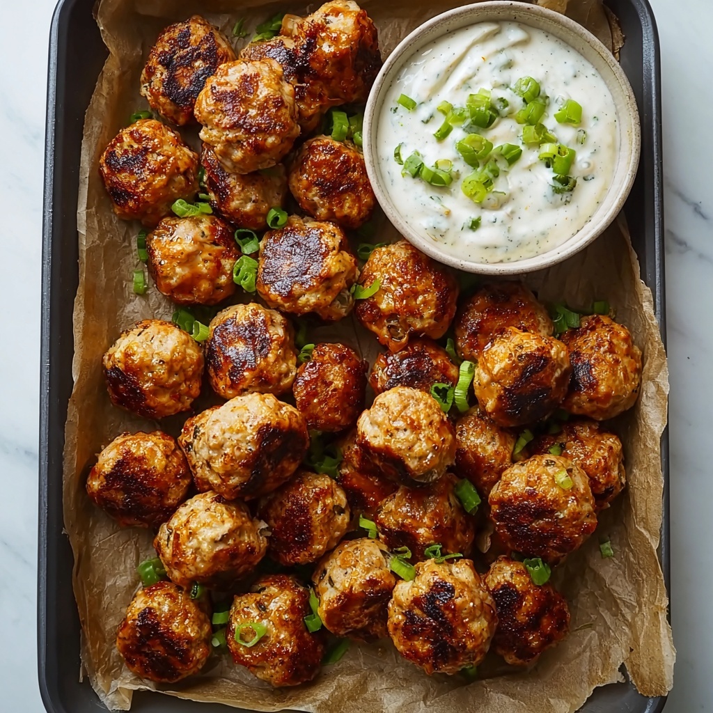 Buffalo Chicken Meatballs for Flavor-Packed Game Day Fun Recipe - Recipe Image
