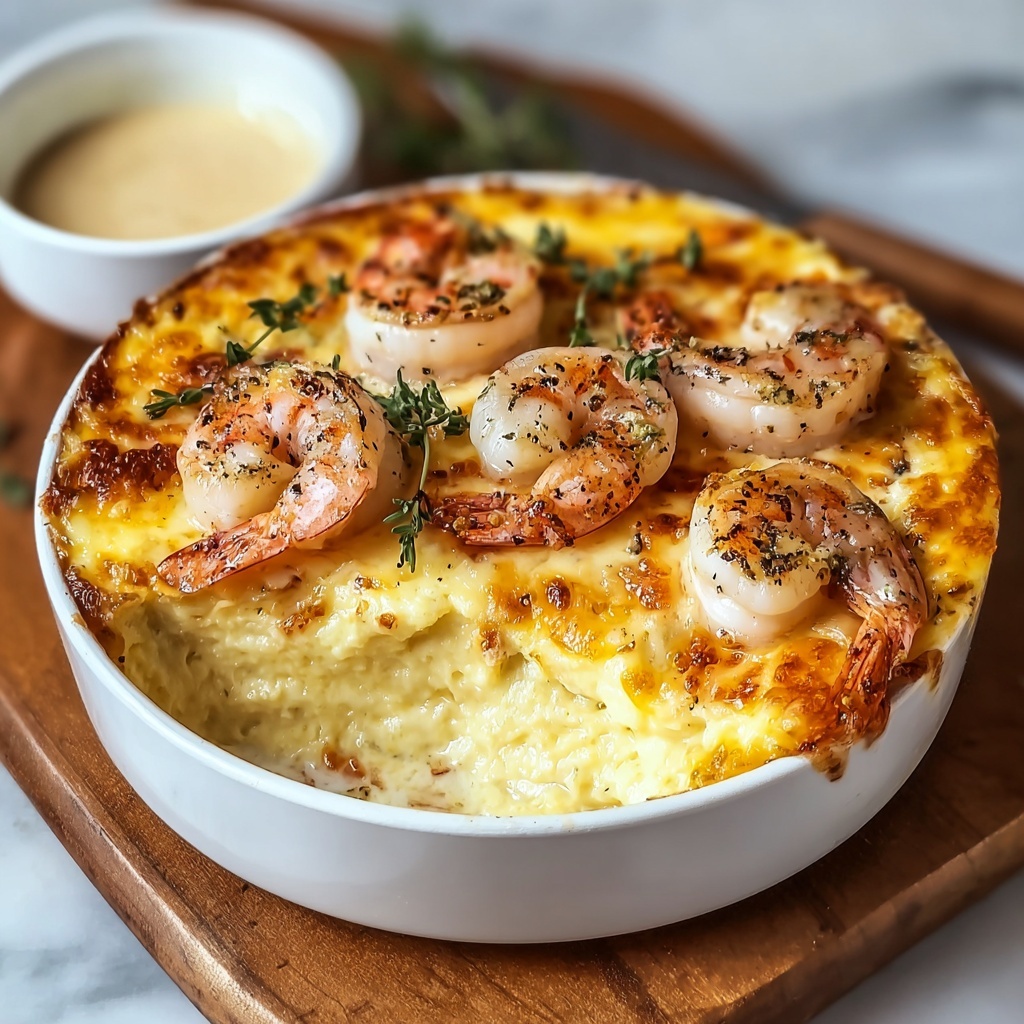 Keto Garlic Shrimp Au Gratin: A Creamy Delight You’ll Love Recipe - Recipe Image