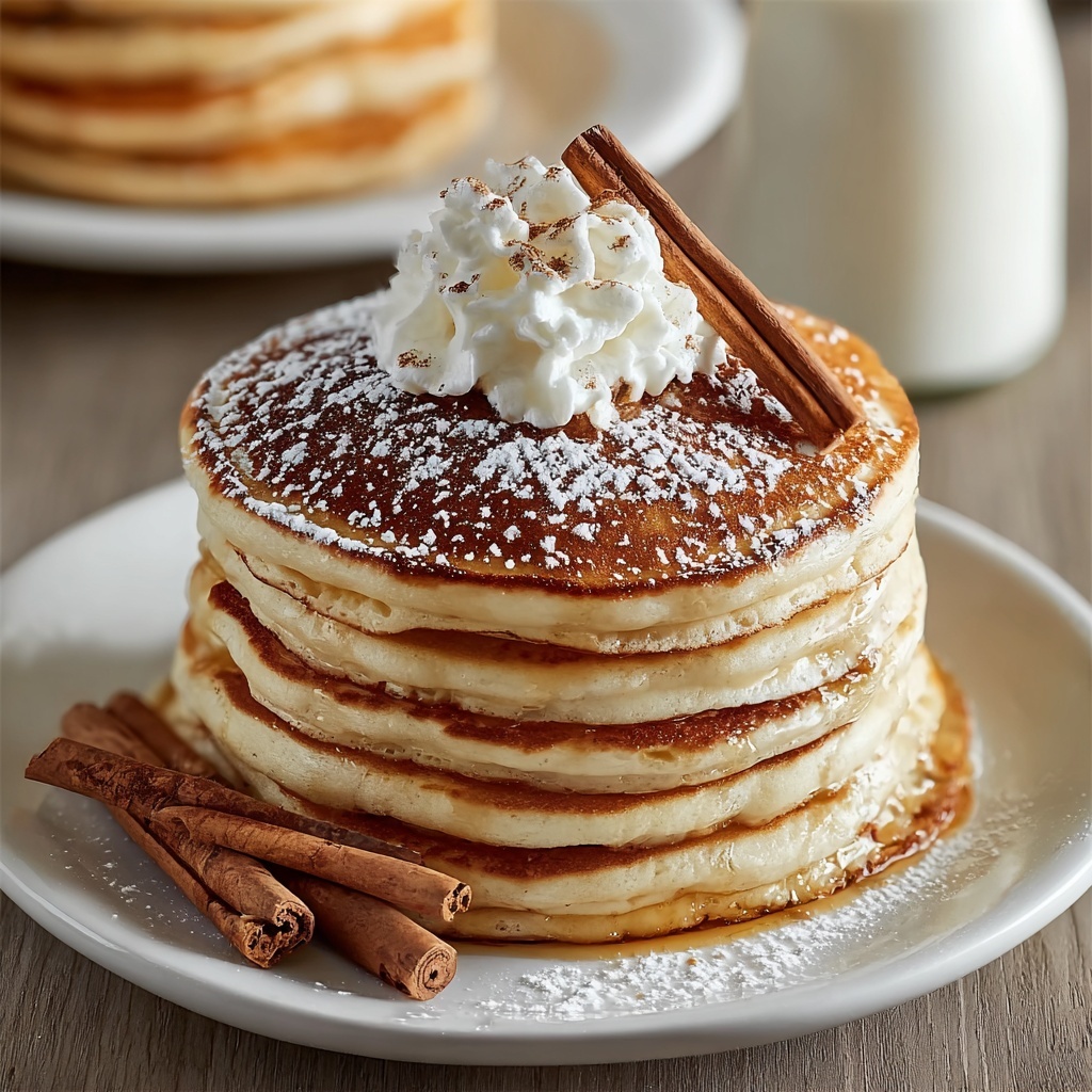 Vanilla Cinnamon Buttermilk Pancakes Recipe - Recipe Image