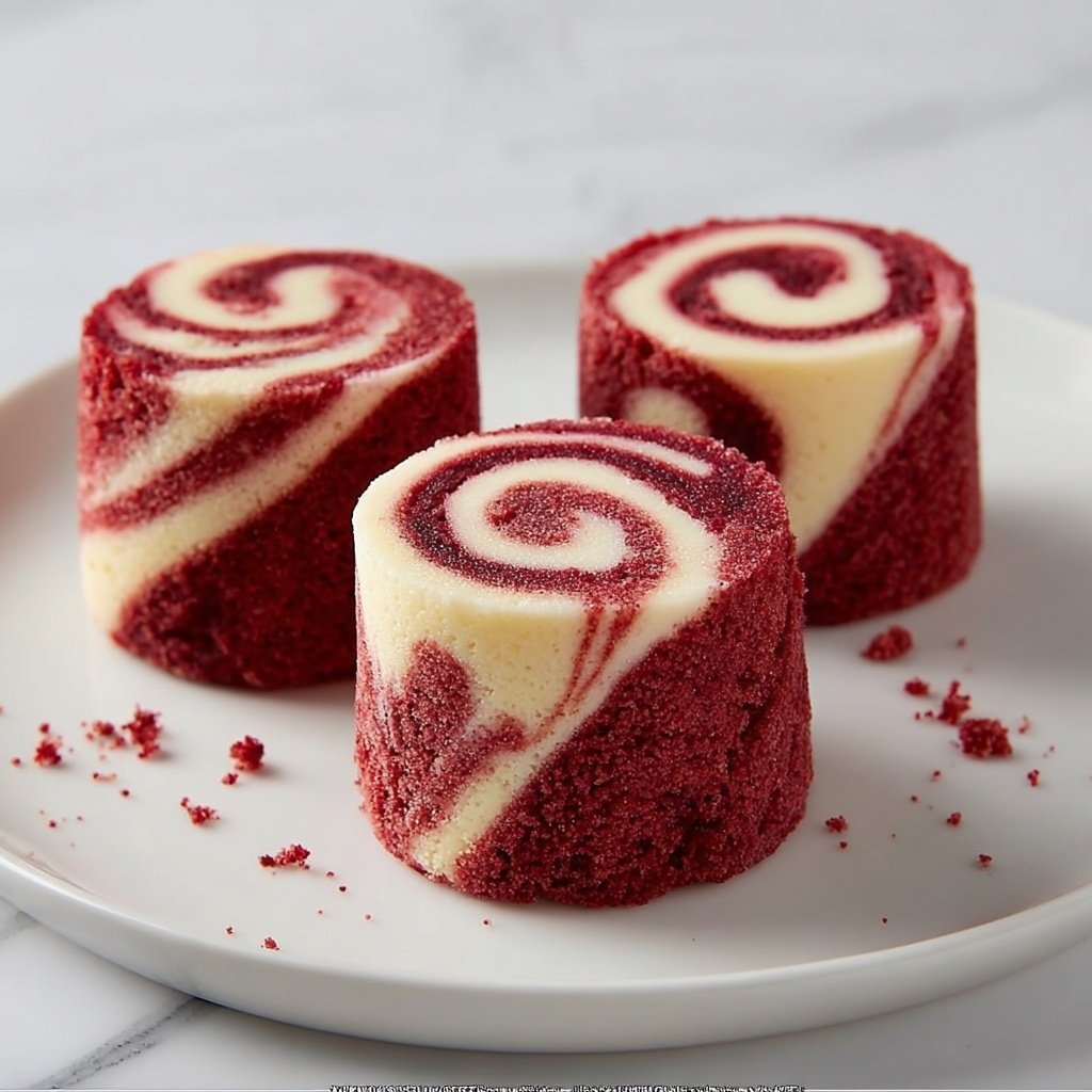 Red Velvet Brownie Bites with Cream Cheese Swirl Recipe - Recipe Image
