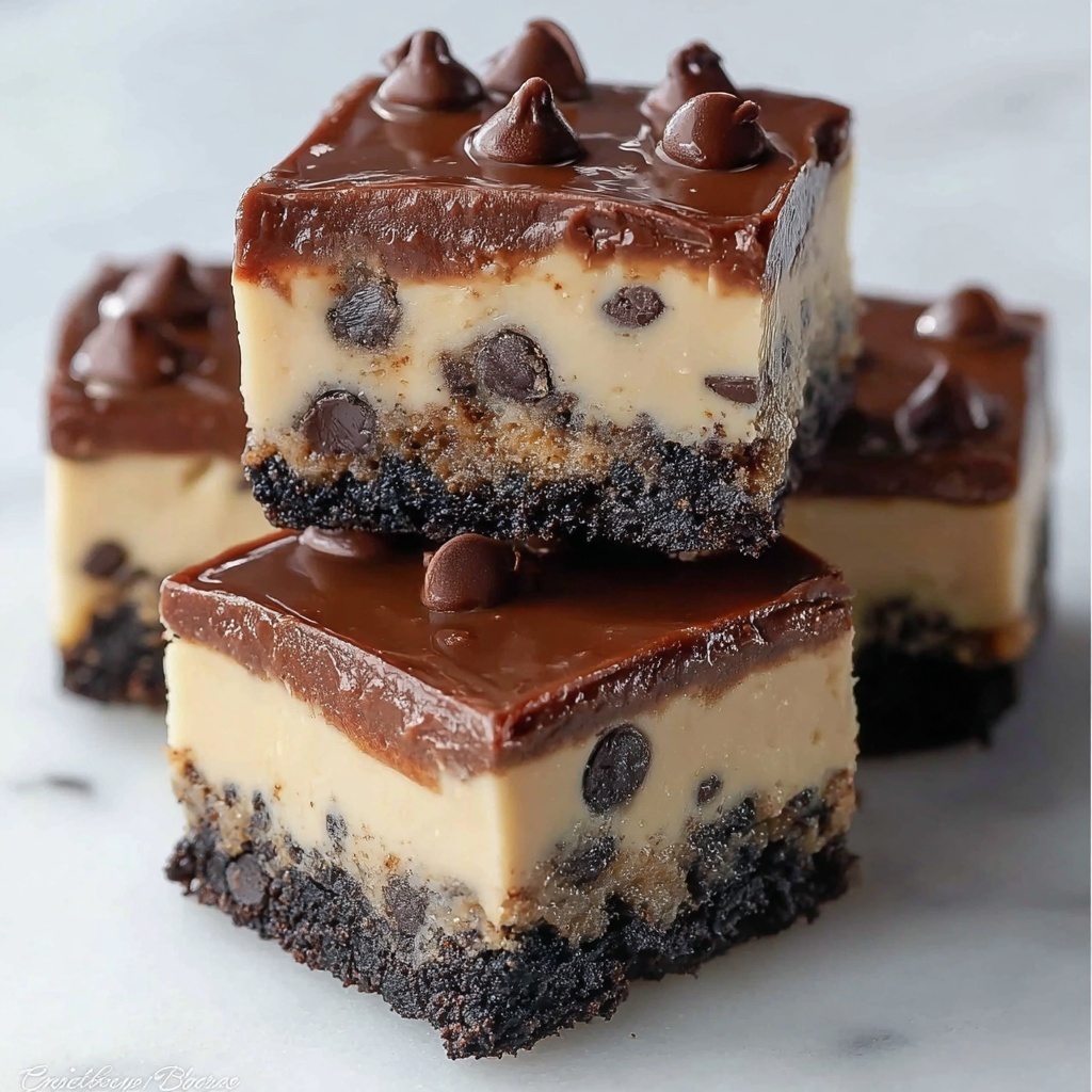 Chocolate Chip Cookie Dough Brownie Bites Recipe - Recipe Image