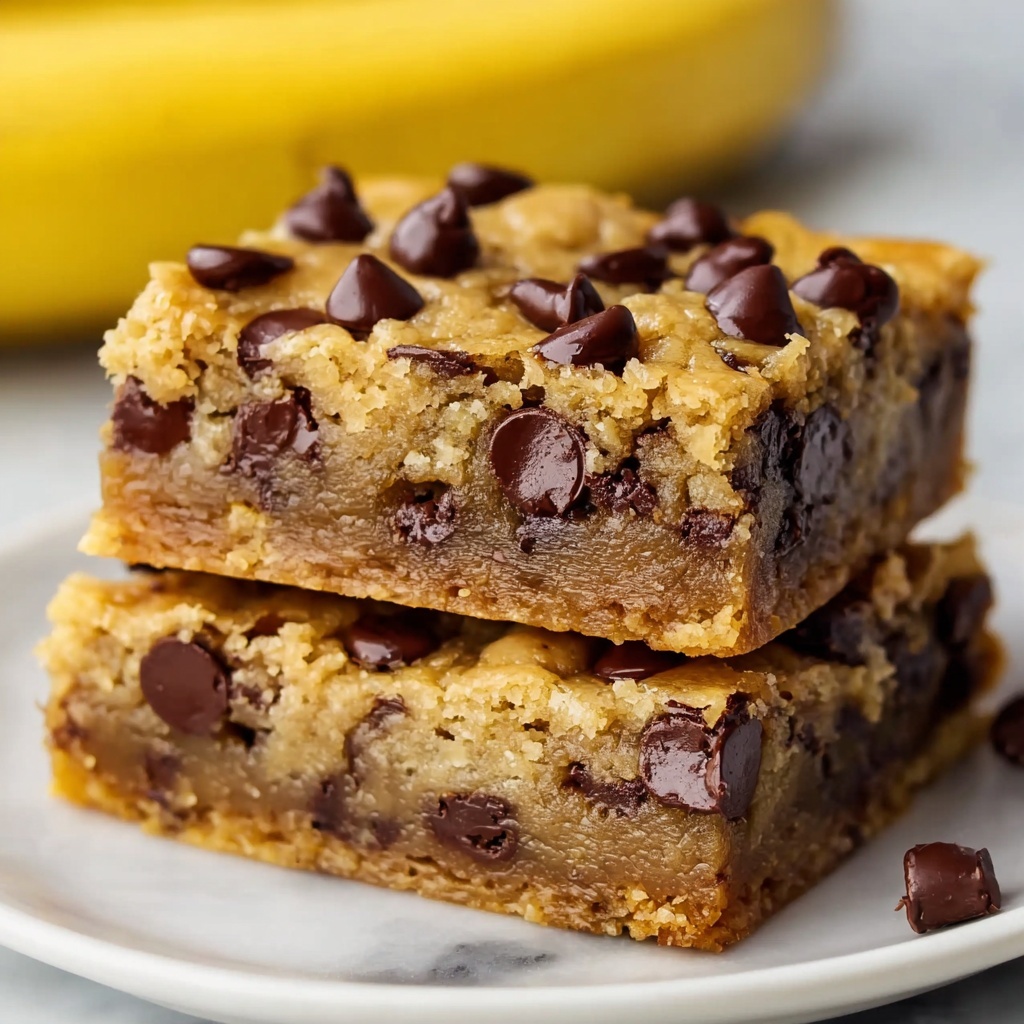 Peanut Butter Chocolate Chip Banana Bars Recipe - Recipe Image