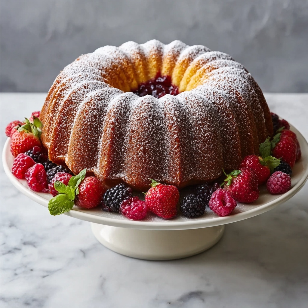 One-Bowl Jam Doughnut Cake Recipe - Recipe Image
