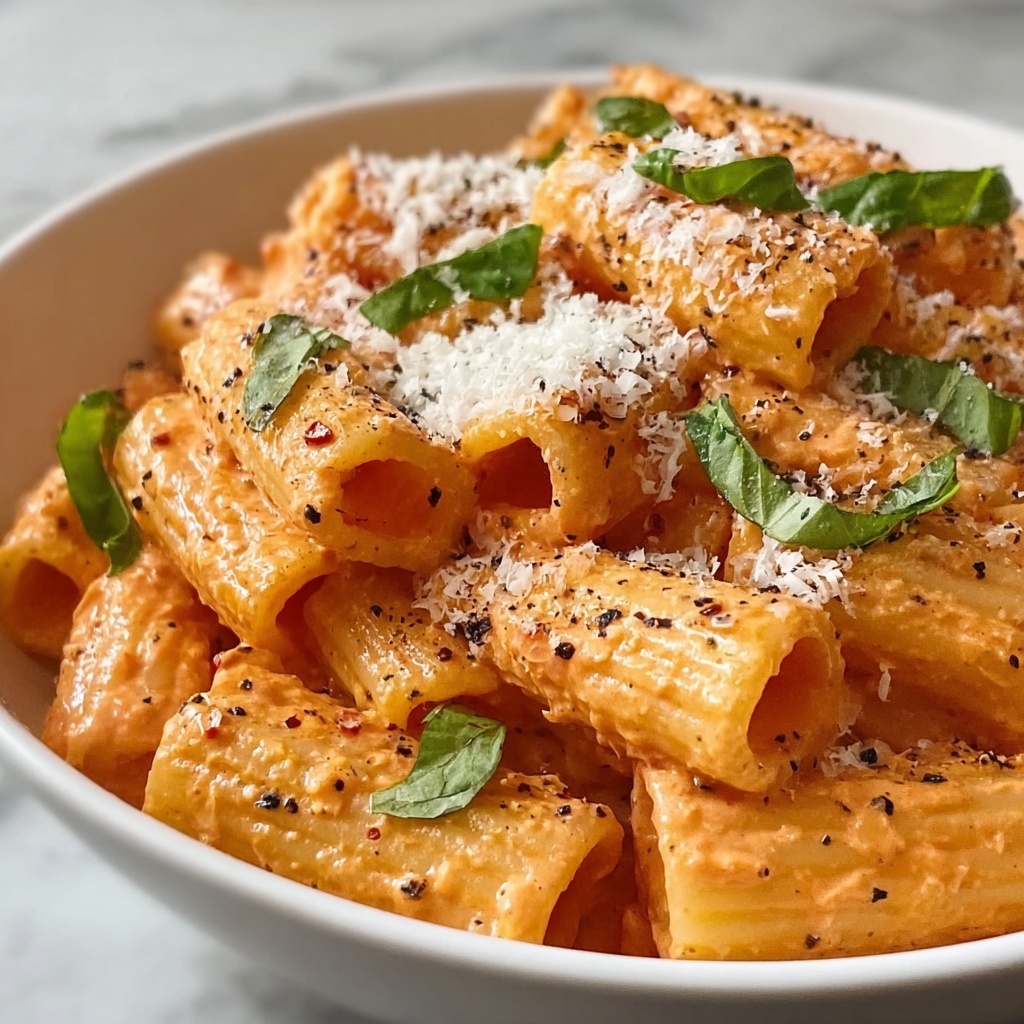 One Pot Rigatoni Pink Sauce Recipe - Recipe Image
