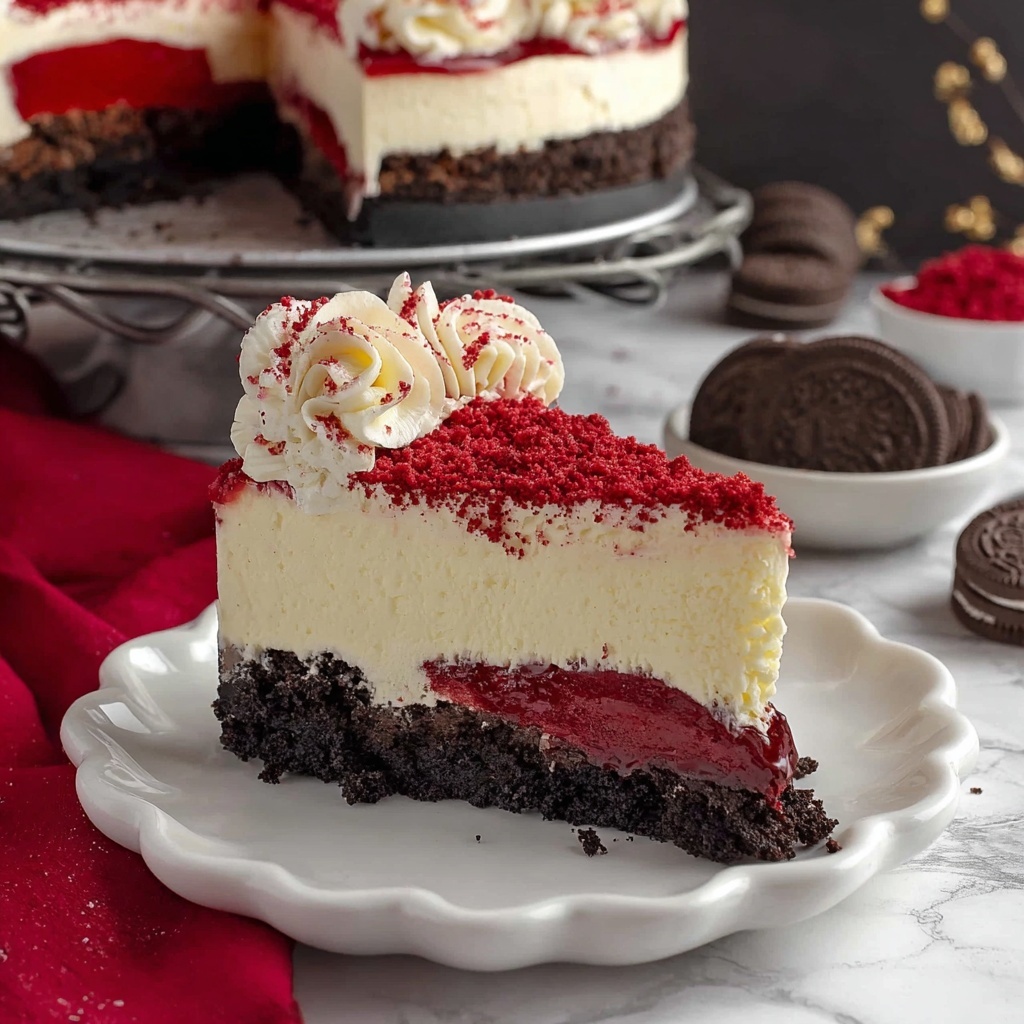 Red Velvet Cheesecake Recipe - Recipe Image