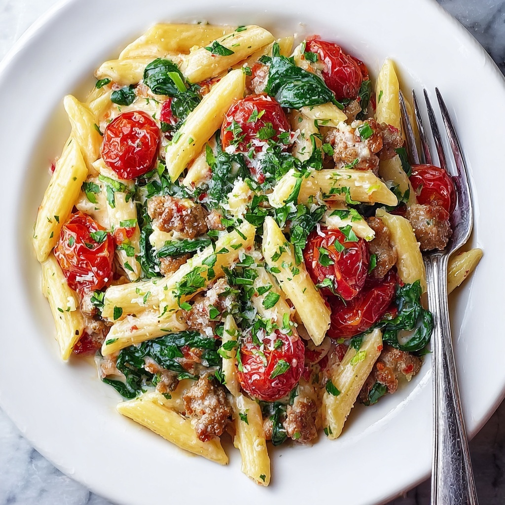 Creamy Sausage Pasta Recipe - Recipe Image