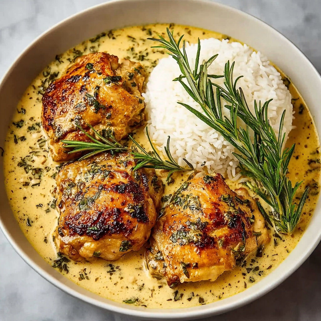 Creamy Dijon Rosemary Chicken Recipe - Recipe Image
