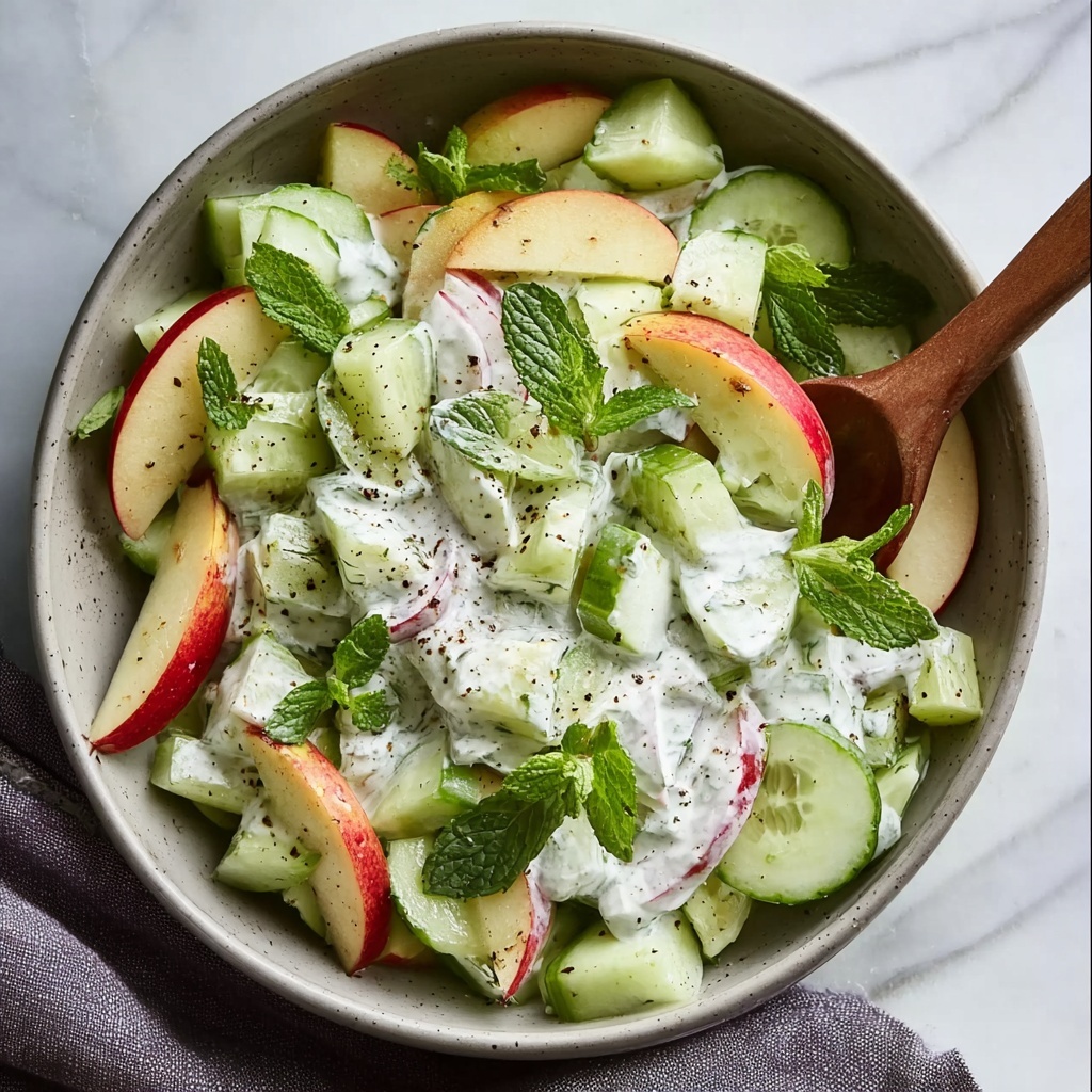 Apple Cucumber Salad with Lemon Honey Dressing Recipe - Recipe Image