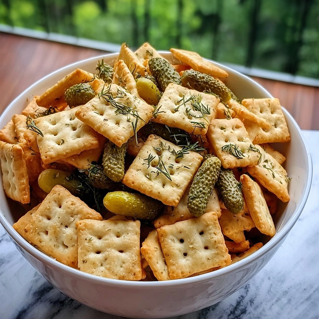 Dill Pickle Chex Mix Recipe - Recipe Image