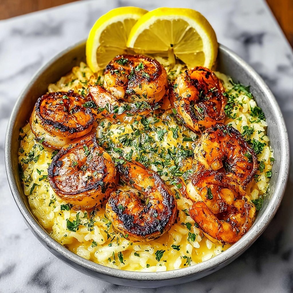 Shrimp Orzo with Lemon Garlic Sauce Recipe - Recipe Image