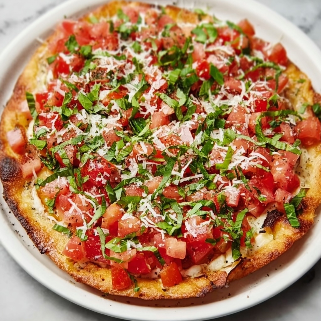 Bruschetta Dip with Feta, Cream Cheese, and Fresh Basil Recipe - Recipe Image