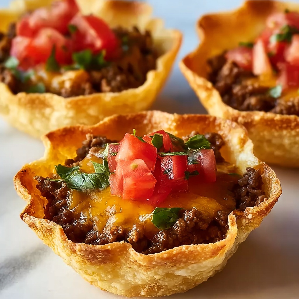 Crunchy Taco Cups Recipe - Recipe Image