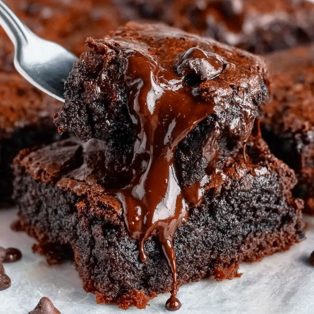 Peanut Butter Chocolate Fudge Brownies Recipe - Recipe Image