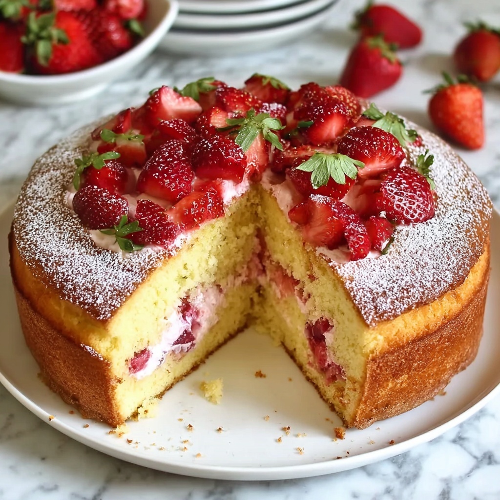 Strawberry Cheesecake Pound Cake Recipe - Recipe Image